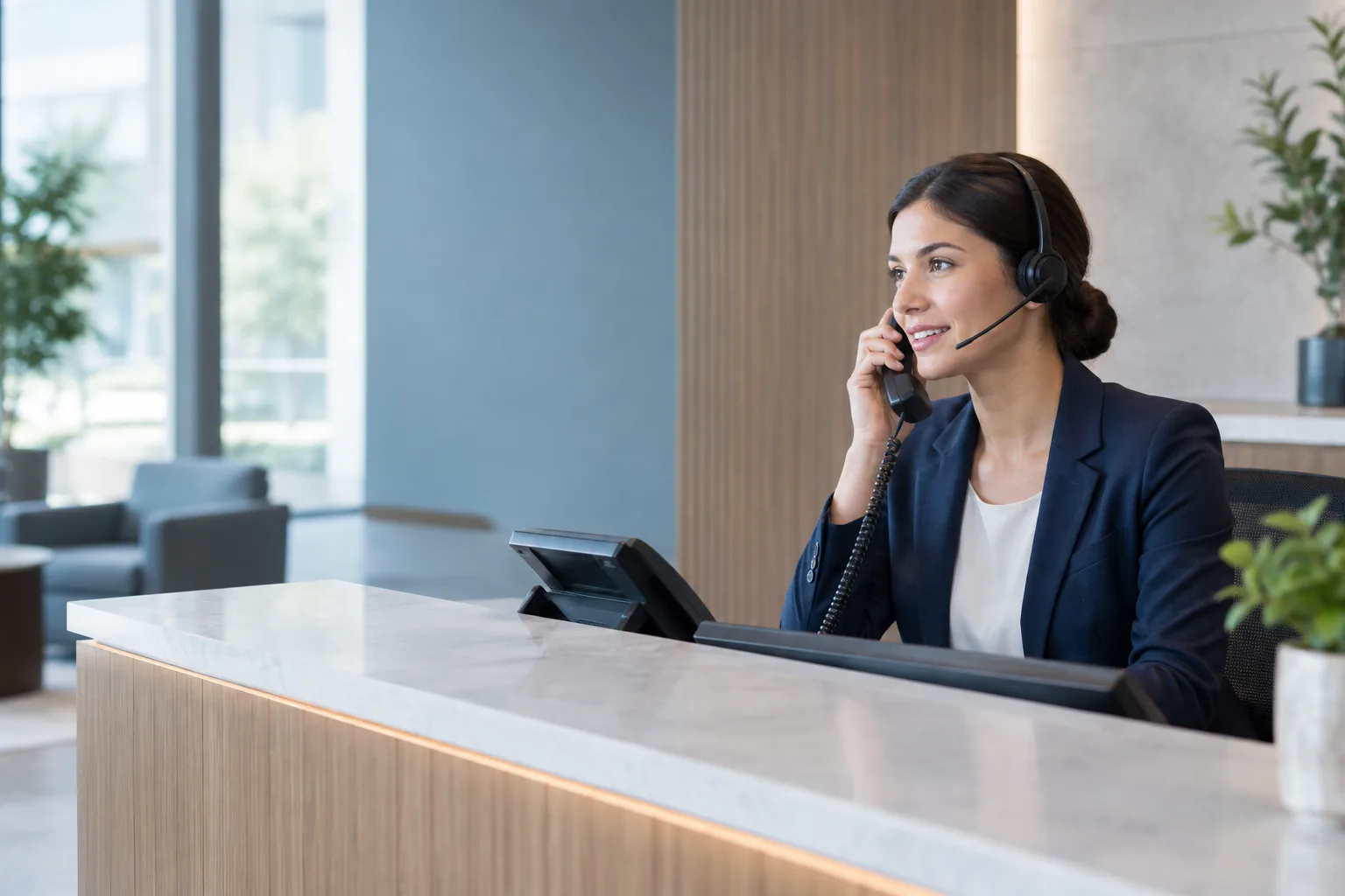 An AI phone agent in an Ascom environment