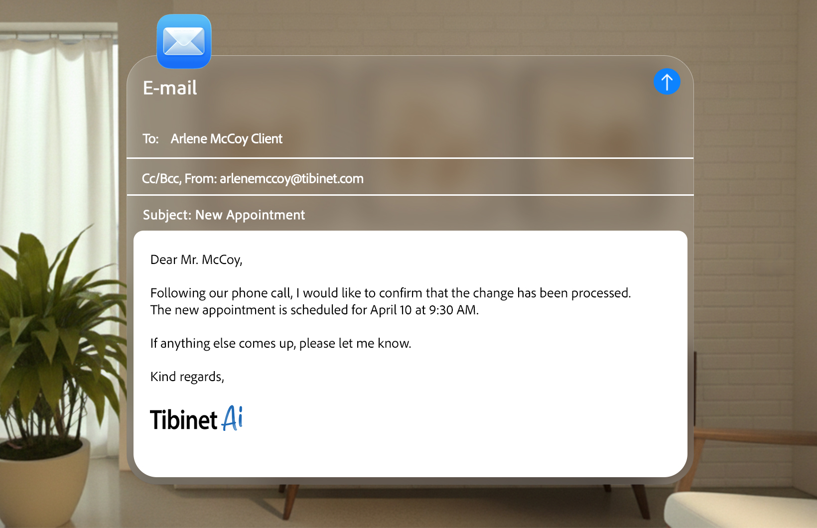 Bevestiging per E-mail